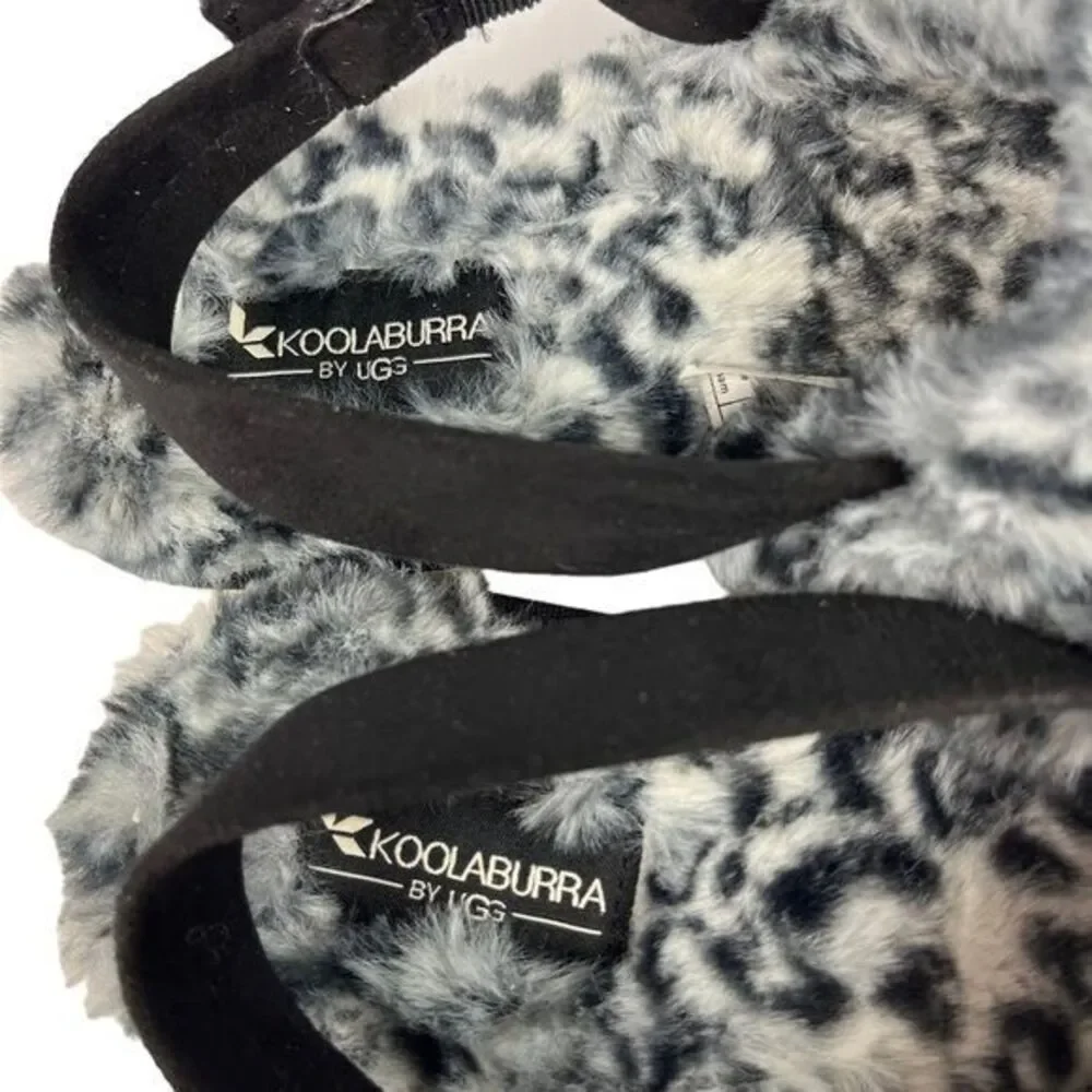 Koolaburra by UGG Fuzz'd‎ Out Adjustable Slide Sandals Womens Size 8